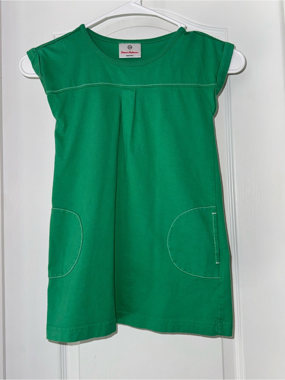 Hanna Andersson Kelly Green Knit Crewneck Dress